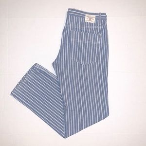 American Eagle Chambray Pinstripe Denim